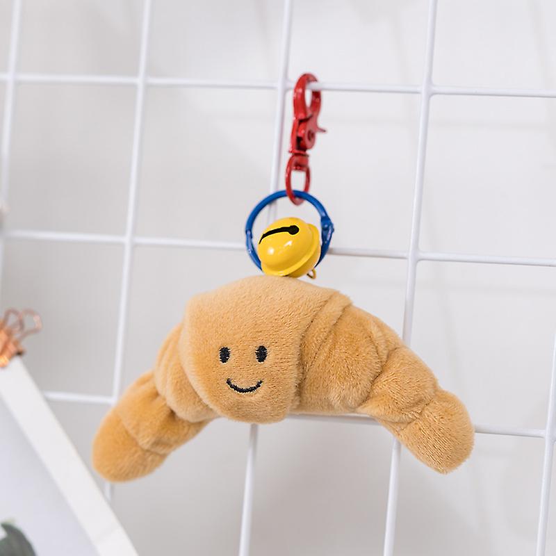 Venta Internacional - Llavero de Peluche con Forma de Crossant para Niños