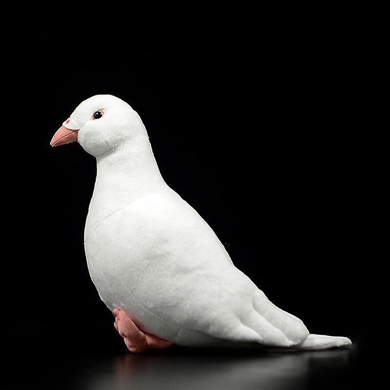 Foto 3 pulgar | Venta Internacional - Juguete de Peluche de Simulación con Bonita Paloma Blanca de 19 cm