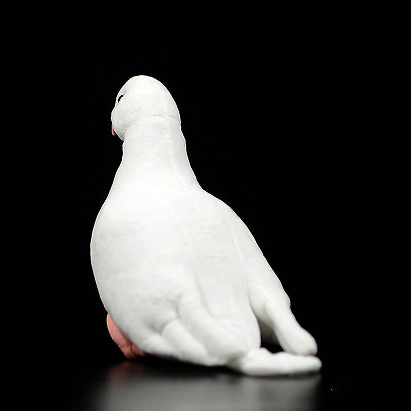 Foto 4 pulgar | Venta Internacional - Juguete de Peluche de Simulación con Bonita Paloma Blanca de 19 cm