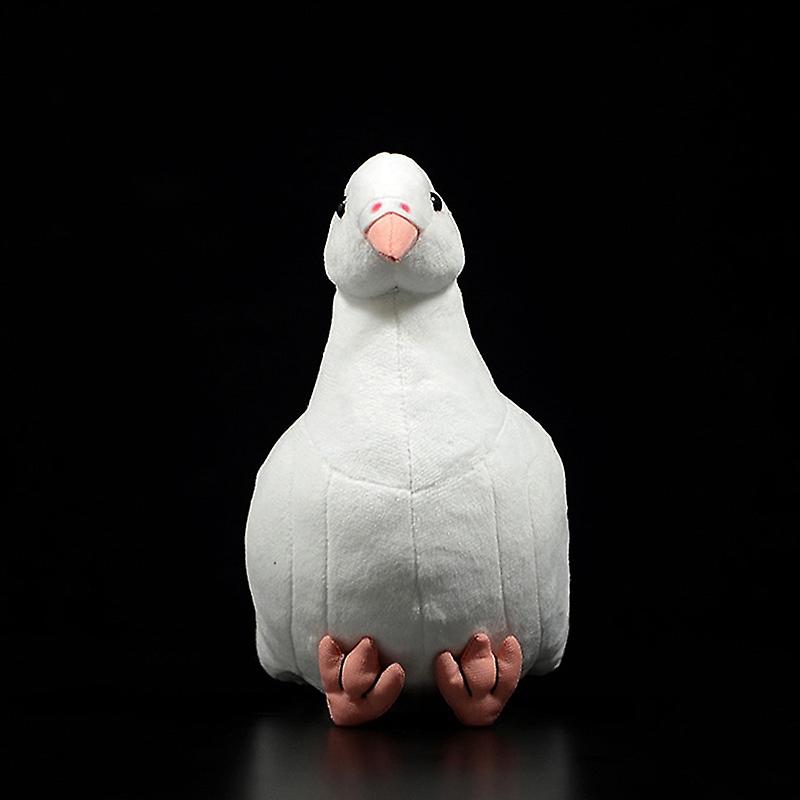 Foto 5 pulgar | Venta Internacional - Juguete de Peluche de Simulación con Bonita Paloma Blanca de 19 cm
