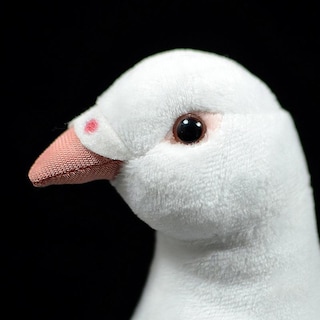 Foto 5 | Venta Internacional - Juguete de Peluche de Simulación con Bonita Paloma Blanca de 19 cm
