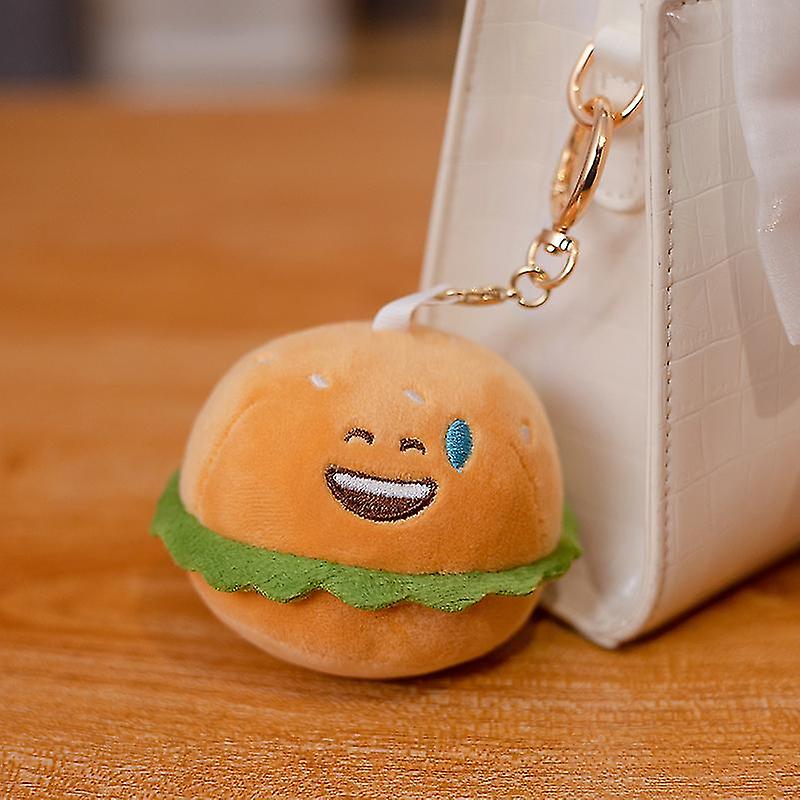 Foto 3 pulgar | Venta Internacional - Llavero de Peluche con Forma de Hamburguesa 7 cm