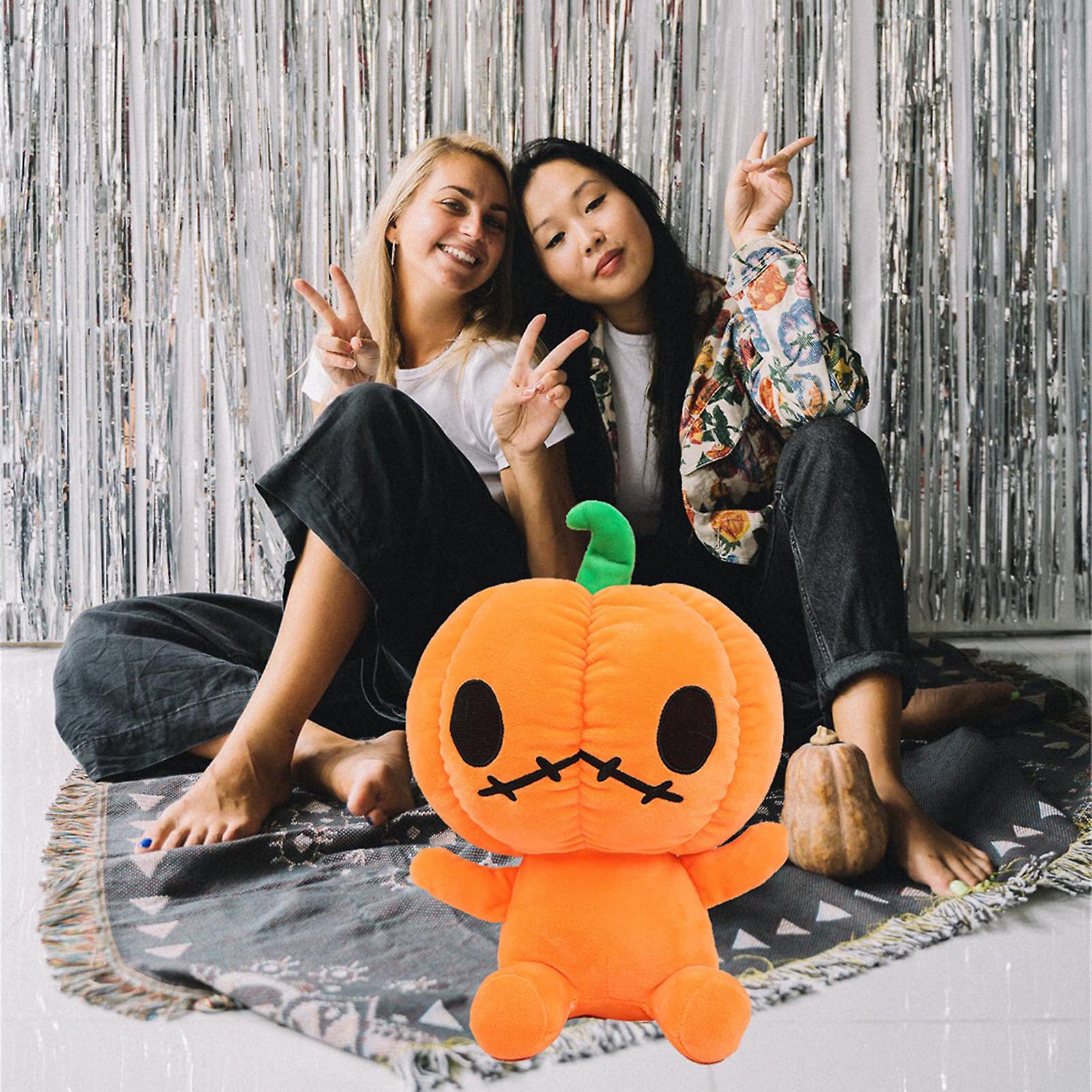 Foto 6 pulgar | Venta Internacional - Muñeco de Peluche con Forma de Calabaza para Halloween 30 cm