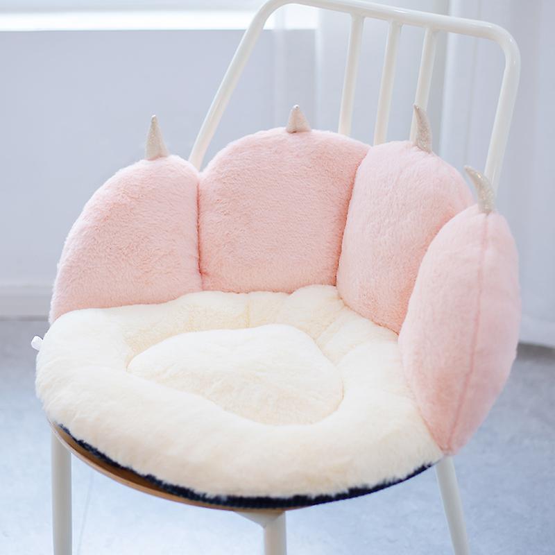 Venta Internacional - Silla de Felpa con Diseño de Pata de Gato Rosa para Niños y Adultos