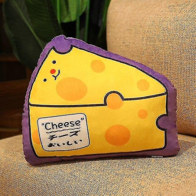 Foto 2 pulgar | Venta Internacional - Cojín De Peluche Con Forma De Queso Realista Con Dibujos Animados, 40 Cm