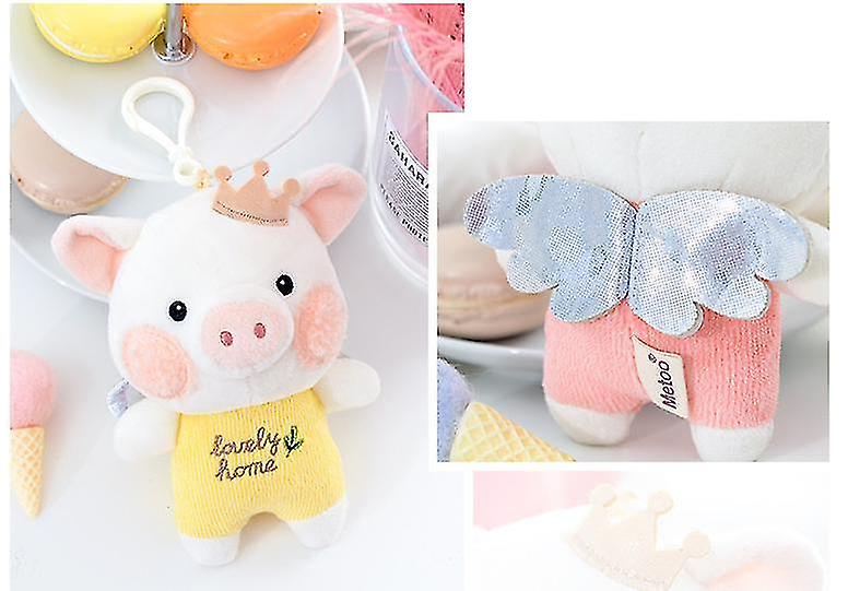 Foto 3 pulgar | Venta Internacional - Mochila Con Colgante De Peluche Con Forma De Vaca Con Dibujos Animados, 14 Cm