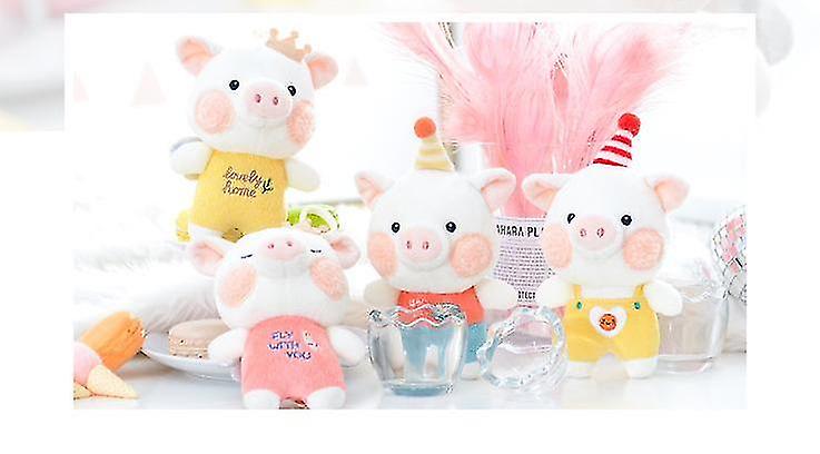 Foto 4 pulgar | Venta Internacional - Mochila Con Colgante De Peluche Con Forma De Vaca Con Dibujos Animados, 14 Cm