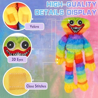 Foto 2 | Venta Internacional - Muñeco De Peluche Huggy Wuggy Rainbow Big Smiling Toy Para Niños