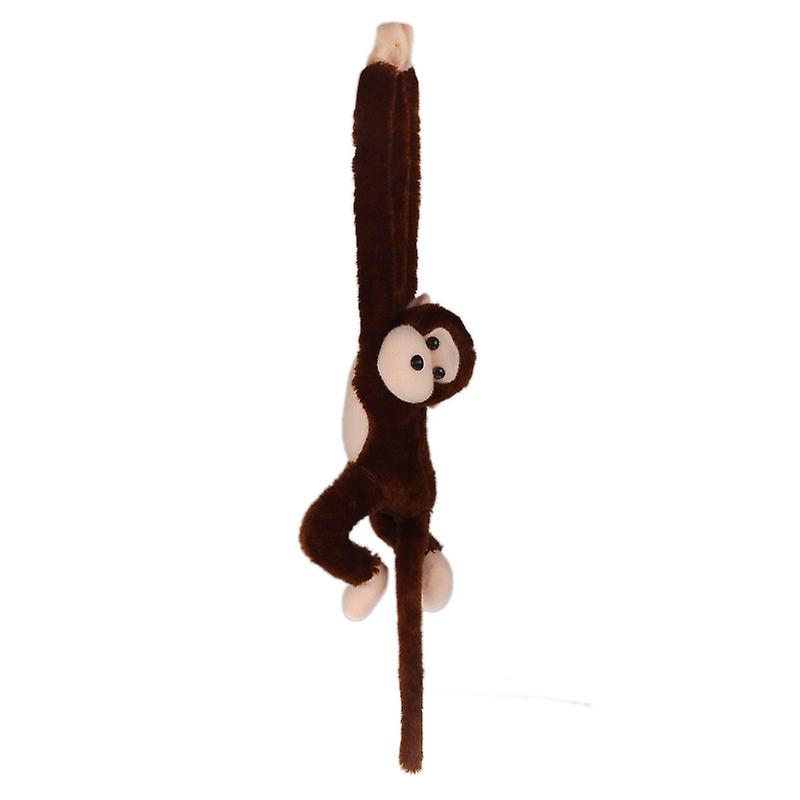 Foto 4 pulgar | Venta Internacional - Muñeca De Peluche Screech Monkey Gibbons Para Niños De 54 Cm, Color Café