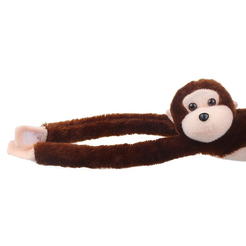 Foto 5 pulgar | Venta Internacional - Muñeca De Peluche Screech Monkey Gibbons Para Niños De 54 Cm, Color Café
