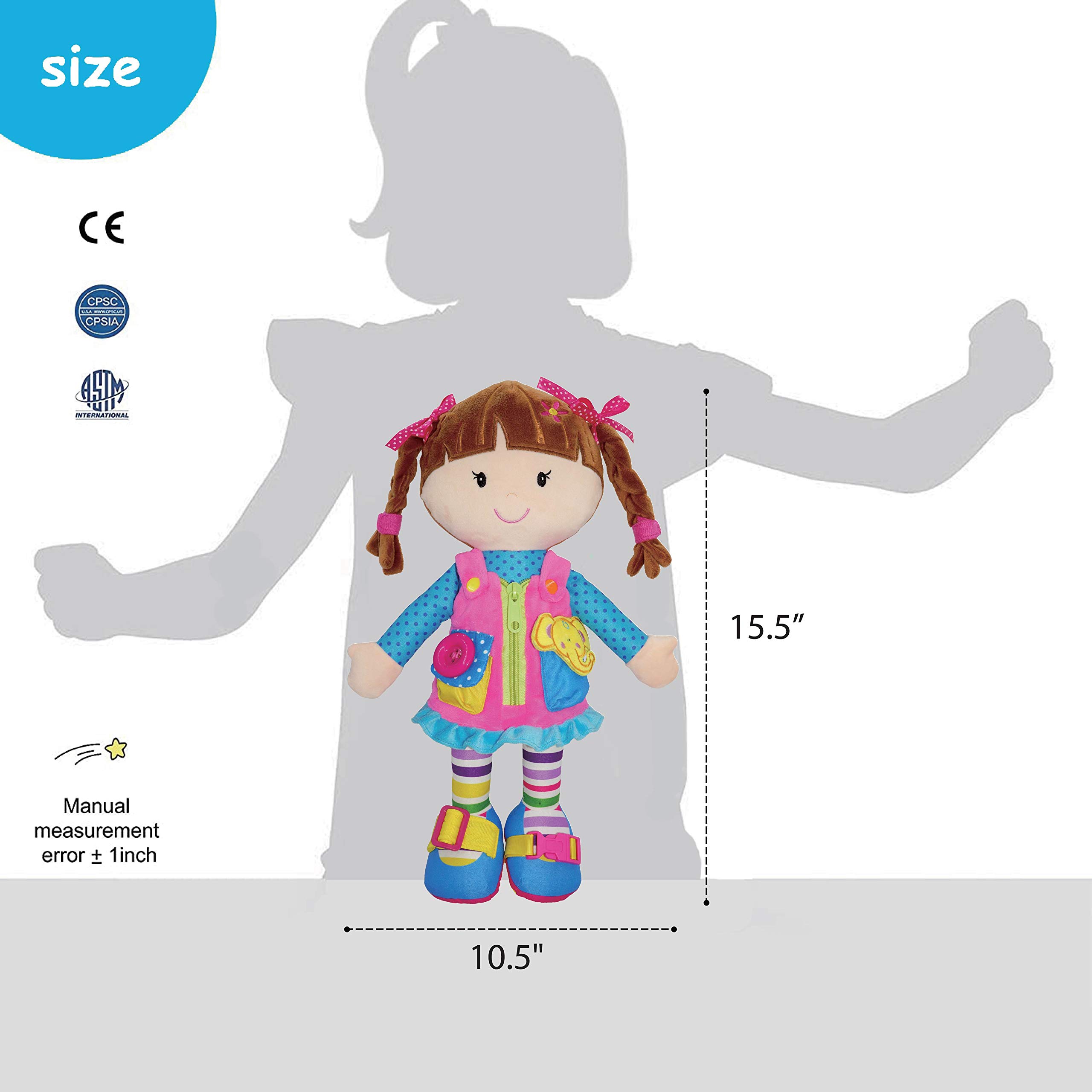 Foto 9 pulgar | Venta Internacional - Muñeco De Peluche Educativo June Garden Dressy Friends Be
