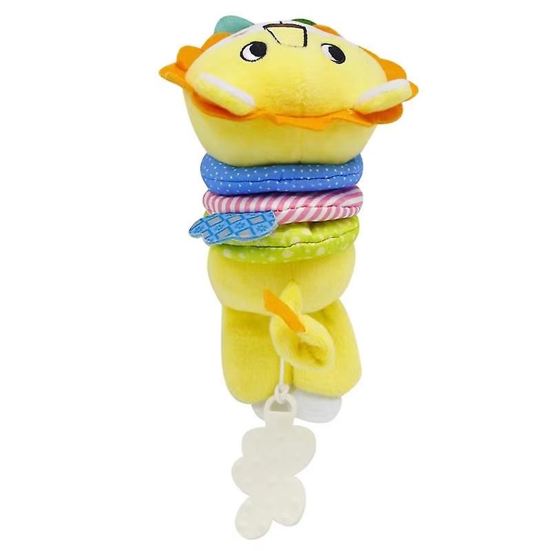 Foto 2 pulgar | Venta Internacional - Muñeca De Peluche Teether Yellow Lion Con Caja De Música Para Bebés