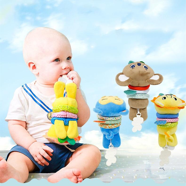 Foto 4 pulgar | Venta Internacional - Muñeca De Peluche Teether Yellow Lion Con Caja De Música Para Bebés