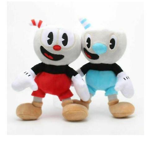Venta Internacional - Peluche Cuphead & Mugman Mecup Brocup De 10 Pulgadas, 2 Unidades, Para Niños