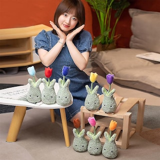 Foto 1 | Venta Internacional - Maceta De Peluche Con Forma De Tulipán De 22 Cm Para Niños Y Adultos