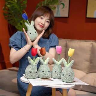 Foto 2 | Venta Internacional - Maceta De Peluche Con Forma De Tulipán De 22 Cm Para Niños Y Adultos
