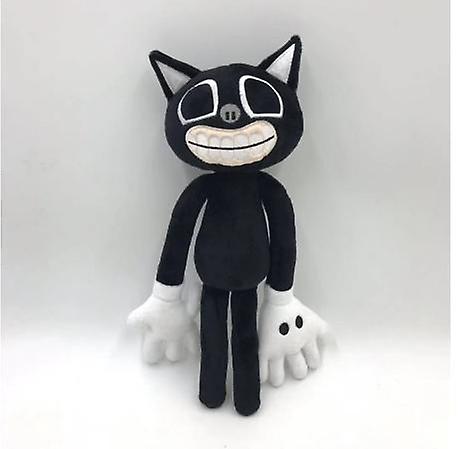 Venta Internacional - Muñeco De Peluche Con Cabeza De Sirena Con Forma De Gato, Negro, Blanco Y Marrón, 32 Cm