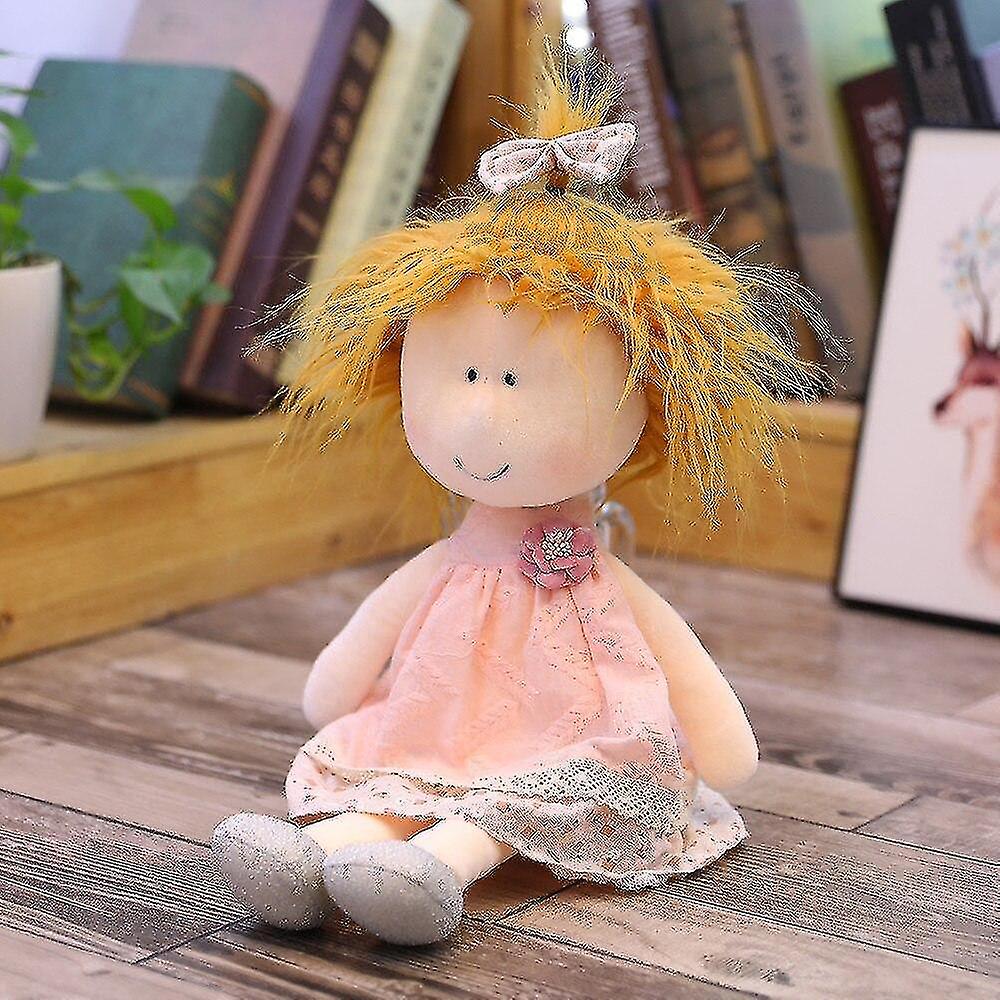 Foto 2 pulgar | Venta Internacional - Muñeca De Peluche Hermana Pequeña De 45 Cm Con Pelo Rubio Y Falda Rosa