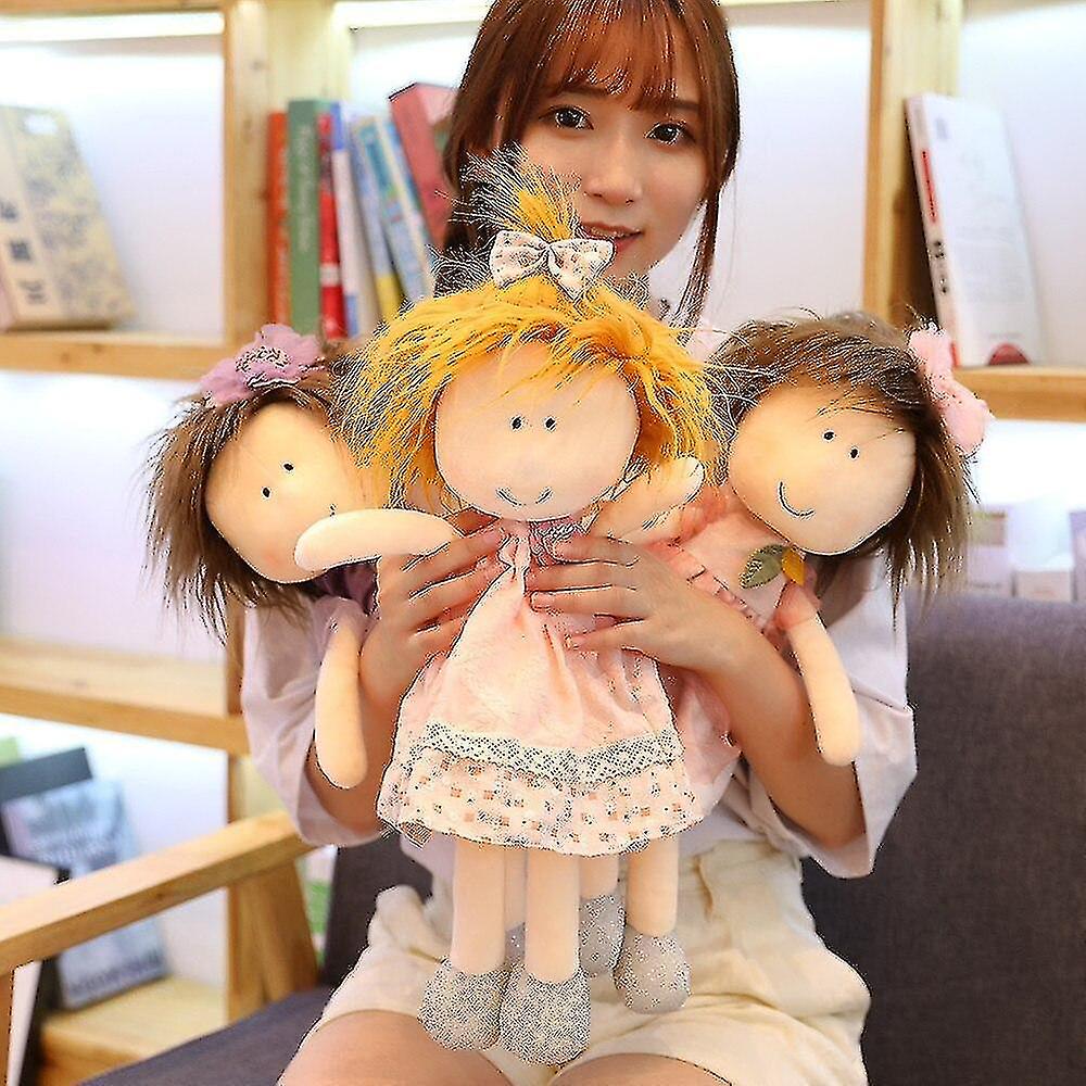 Foto 4 pulgar | Venta Internacional - Muñeca De Peluche Hermana Pequeña De 45 Cm Con Pelo Rubio Y Falda Rosa