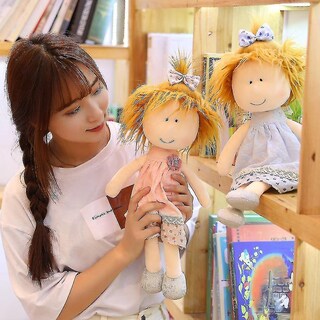 Foto 4 | Venta Internacional - Muñeca De Peluche Hermana Pequeña De 45 Cm Con Pelo Rubio Y Falda Rosa