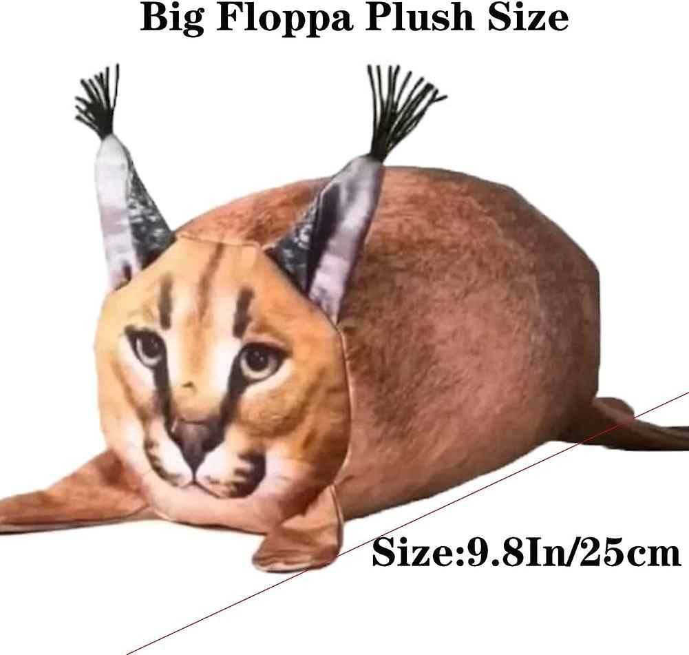Foto 2 pulgar | Venta Internacional - Peluche De Peluche Big Floppa Con Dibujos Animados De Gato, 25 Cm De Alto, Con Algodón Poliprop