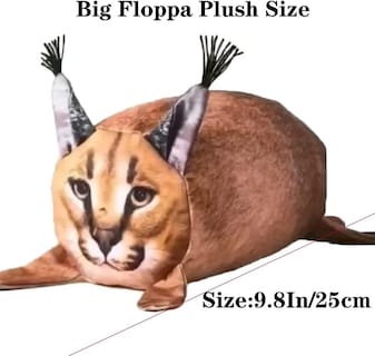 Foto 1 | Venta Internacional - Peluche De Peluche Big Floppa Con Dibujos Animados De Gato, 25 Cm De Alto, Con Algodón Poliprop