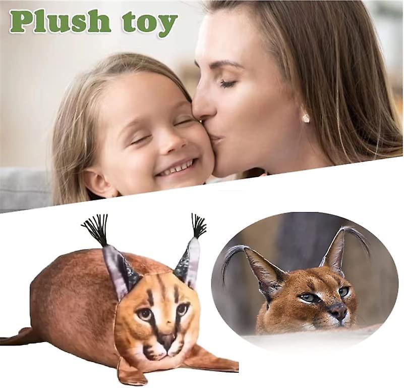 Foto 5 pulgar | Venta Internacional - Peluche De Peluche Big Floppa Con Dibujos Animados De Gato, 25 Cm De Alto, Con Algodón Poliprop