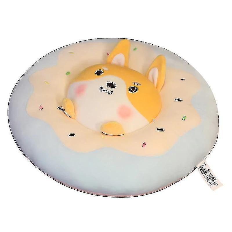 Foto 3 pulgar | Venta Internacional - Almohada De Felpa Con Forma Redonda De Rosquillas, 40 Cm, Forma Redonda, Pingüino Shiba Inu Rabbi