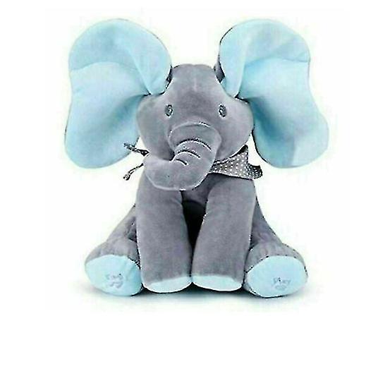 Foto 1 | Venta Internacional - Peluche De Peluche Con Elefante Azul Que Canta, Regalo De Navidad, 30 Cm
