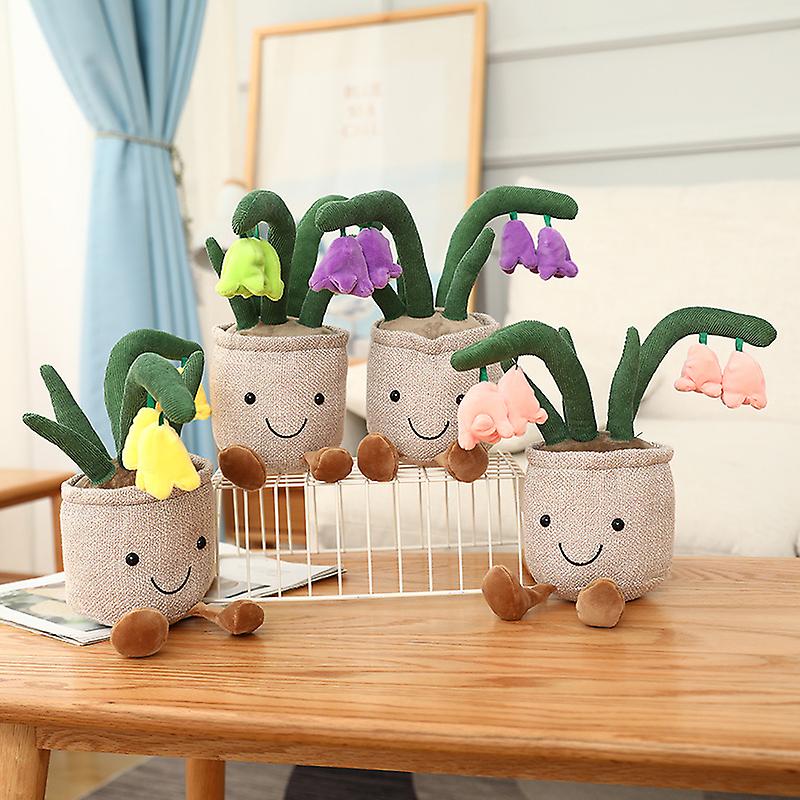 Foto 2 pulgar | Venta Internacional - Juguete De Peluche Con Forma De Campanilla Realista, En Maceta, 25 Cm