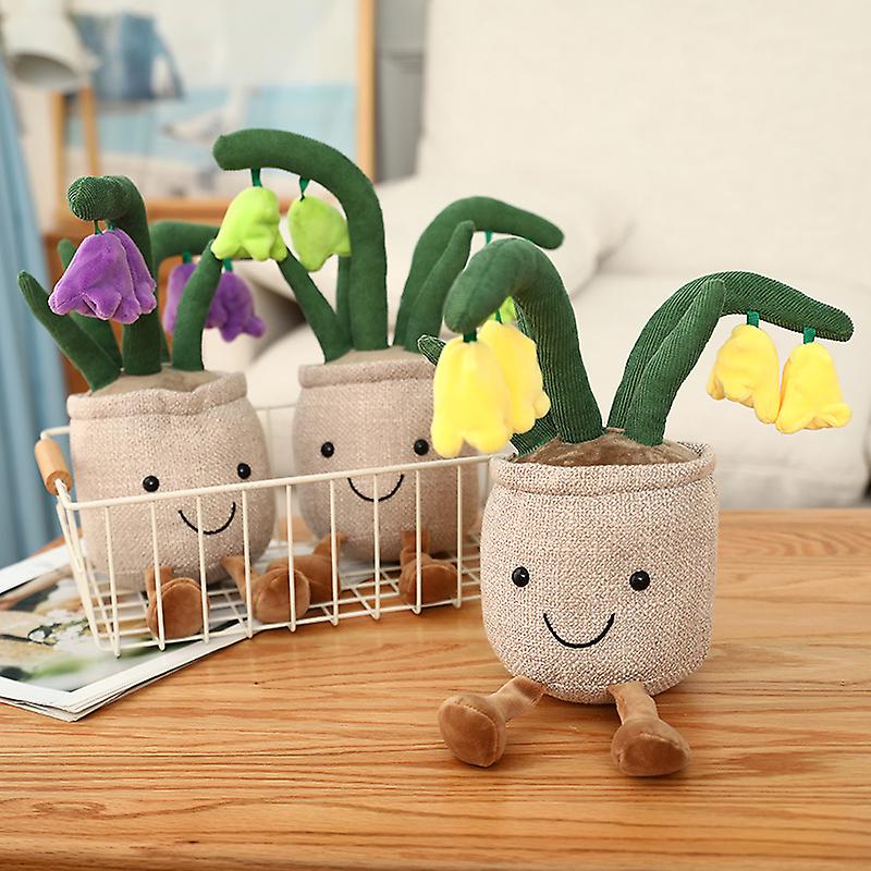 Foto 3 pulgar | Venta Internacional - Juguete De Peluche Con Forma De Campanilla Realista, En Maceta, 25 Cm