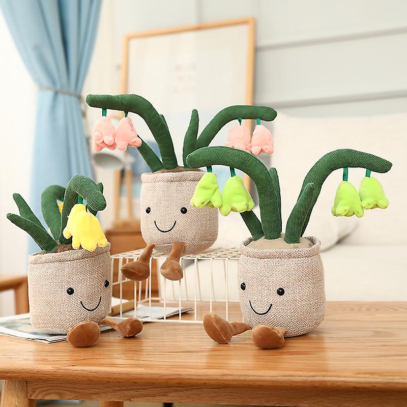 Foto 6 pulgar | Venta Internacional - Juguete De Peluche Con Forma De Campanilla Realista, En Maceta, 25 Cm