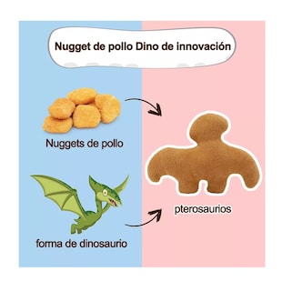 Foto 2 | Juguete De Peluche Dinosaur Chicken Nugget Café