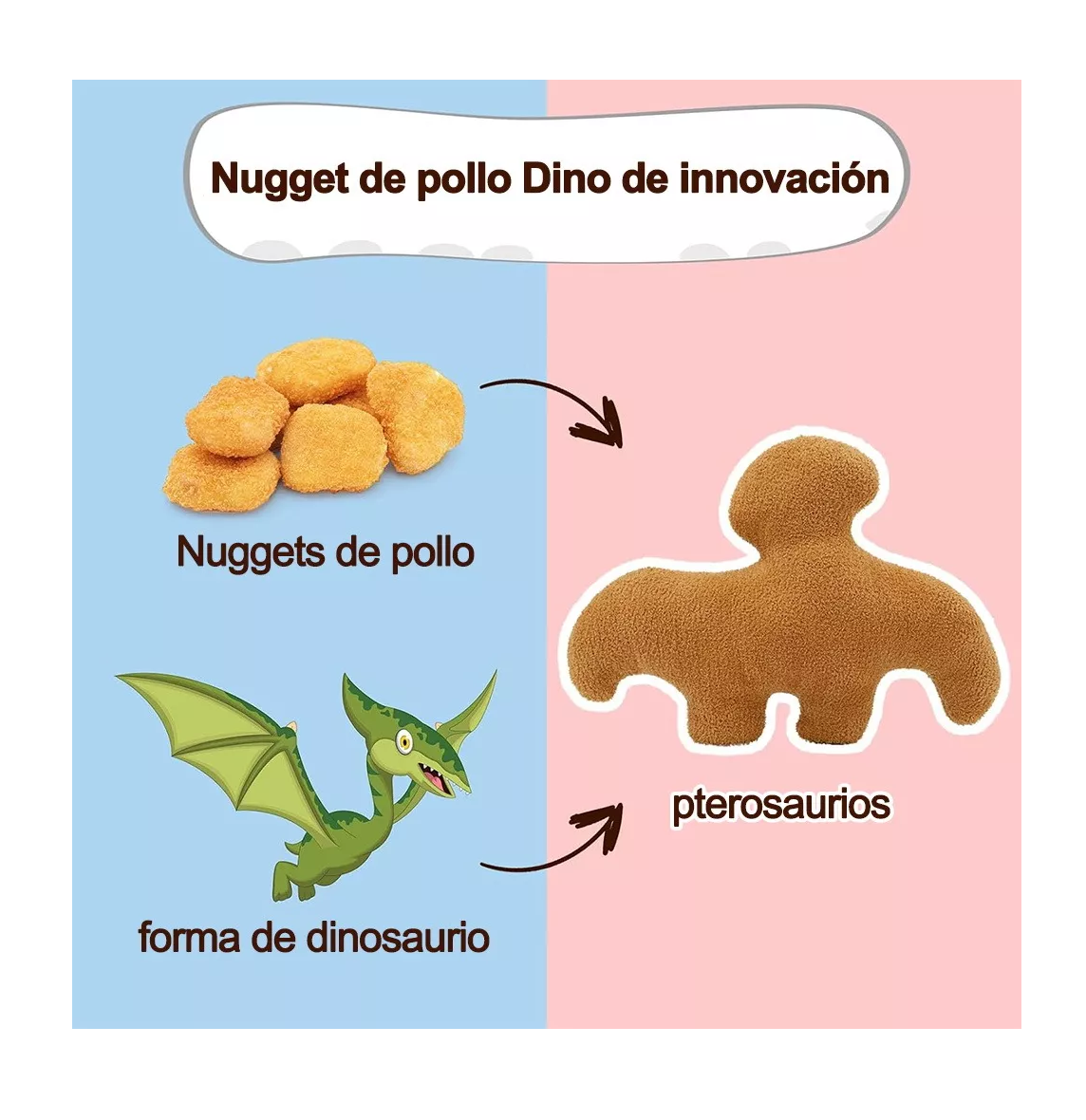 Foto 3 pulgar | Juguete de Peluche Dinosauro Café