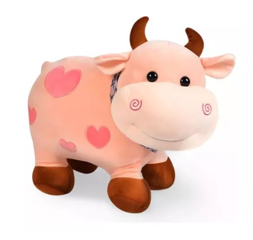 Peluche Vaca Vaquita Rosa $810