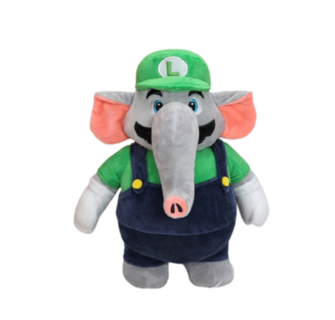 Foto 1 | Peluche Super Mario Wonder Luigi Elefante Nintendo 27 Cm