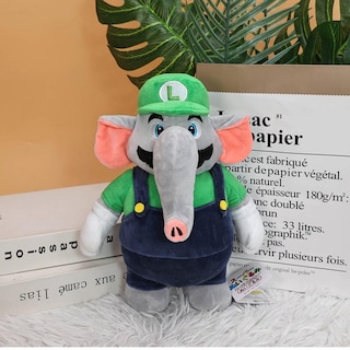 Foto 2 | Peluche Super Mario Wonder Luigi Elefante Nintendo 27 Cm