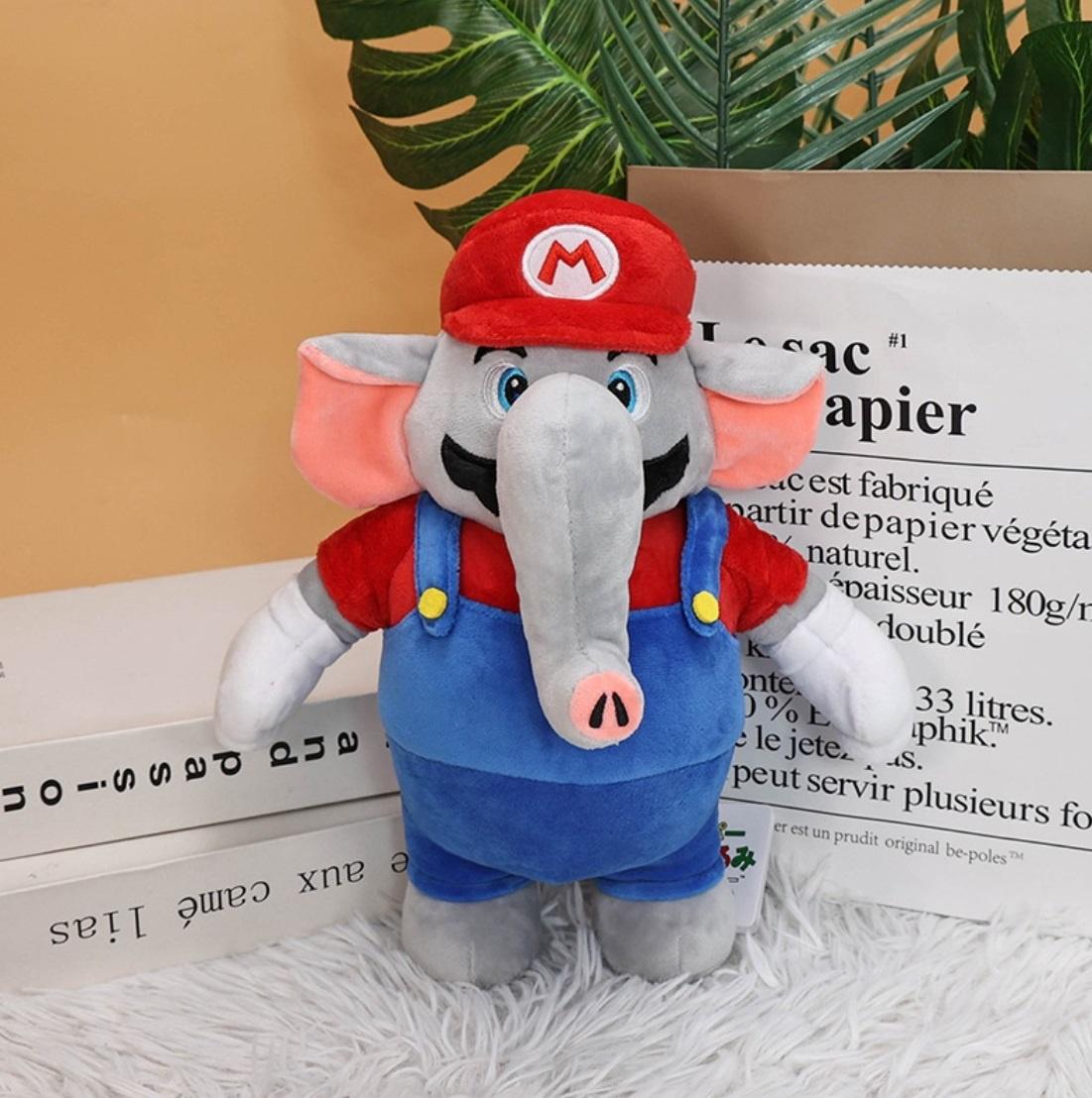 Foto 3 pulgar | Peluche Super Mario Wonder Mario Elefante Nintendo 27 Cm