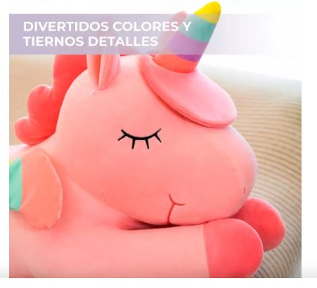 Foto 4 pulgar | Peluche de Unicornio Wünd Rosa