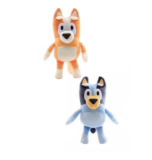 Foto 1 | Familia Bluey Bingo Hermano Hermana Muñeco Peluche 2 Piezas Naranja/Azul