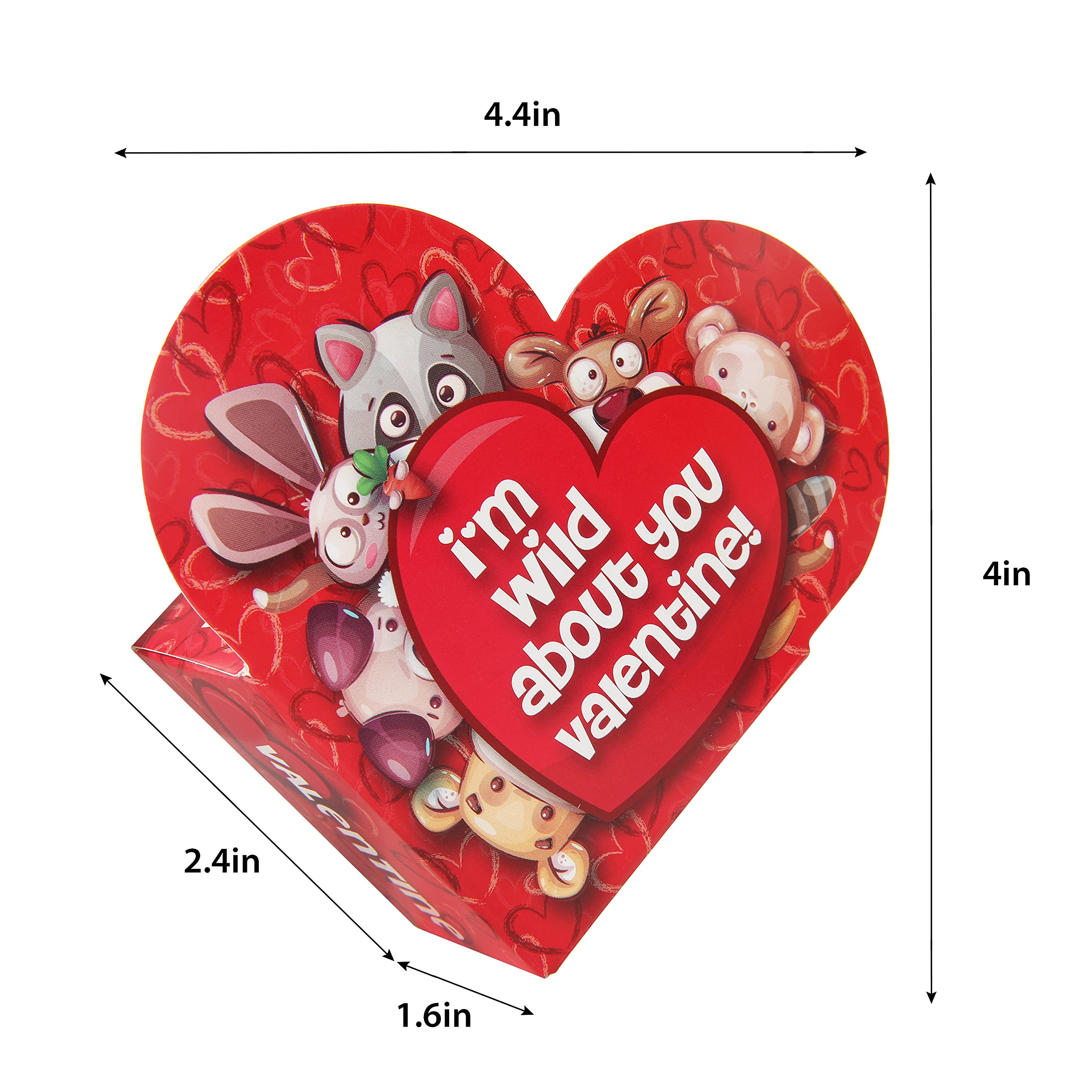 Foto 7 pulgar | Juguetes de Peluche Joyin Cajas con Forma de Corazón 24 Unidades - Venta Internacional