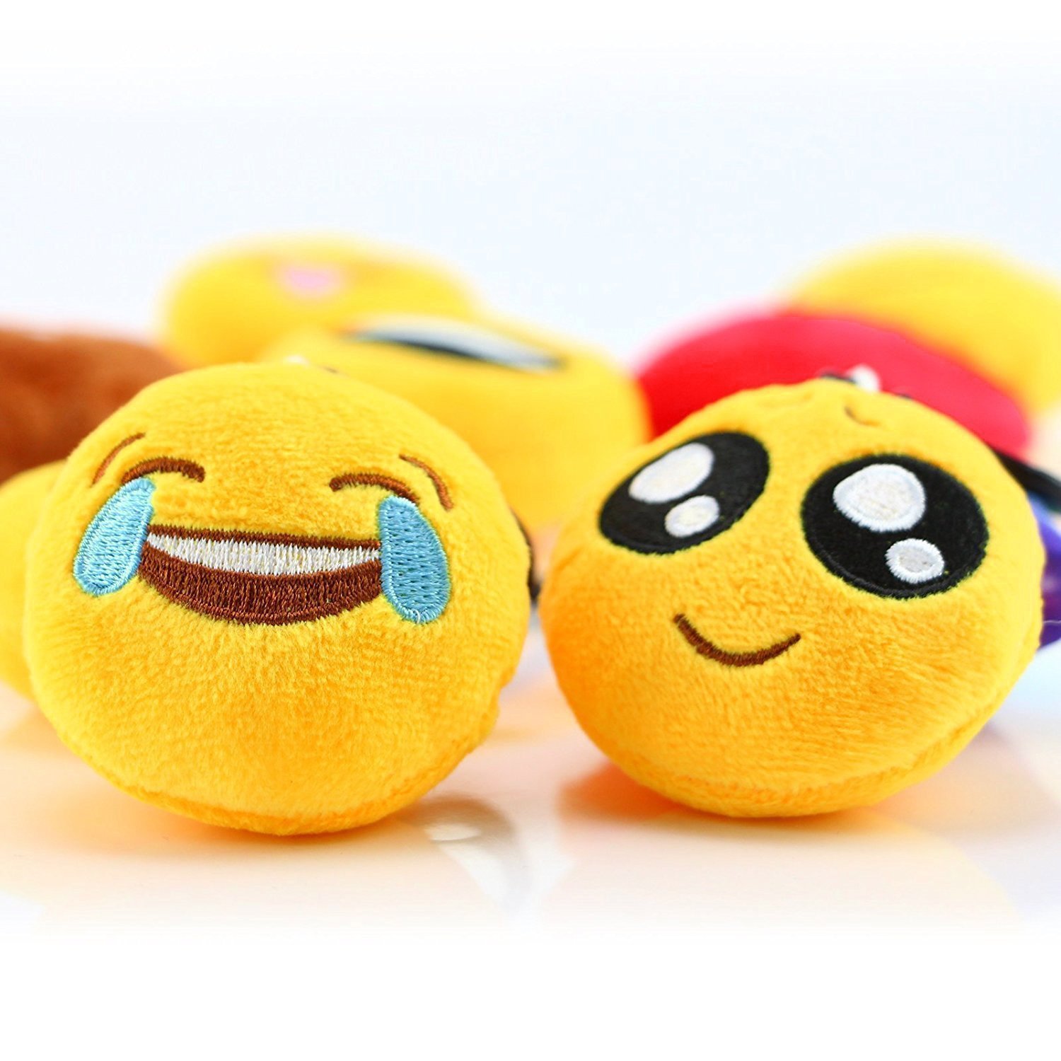 Foto 2 | Llavero De Felpa Con Emoticonos Dreampark Paquete de 80 Unidades para Fiestas Infantiles - Venta Internacional