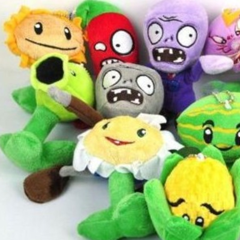 Foto 2 | Peluche De Peluche Plants Vs Zombies, Divertido, De 15 Cm, De Relleno Suave - Venta Internacional.
