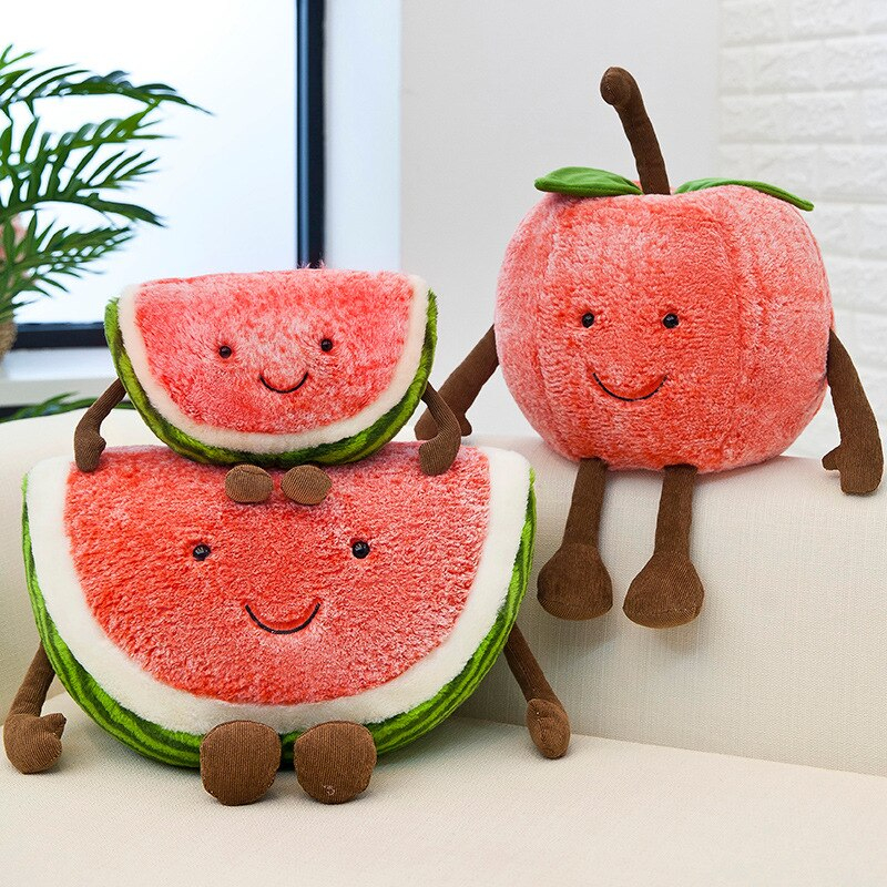 Foto 3 pulgar | Cojín De Peluche Con Forma De Sandía Ins 30/40/50 Cm Para Niños - Venta Internacional.