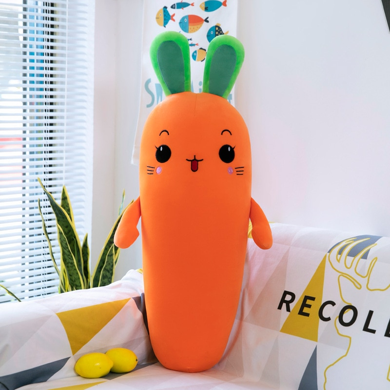 Foto 2 pulgar | Almohada Deportiva De Algodón De Peluche Con Forma De Zanahoria Para Bajar De Peso - Venta Internacional.