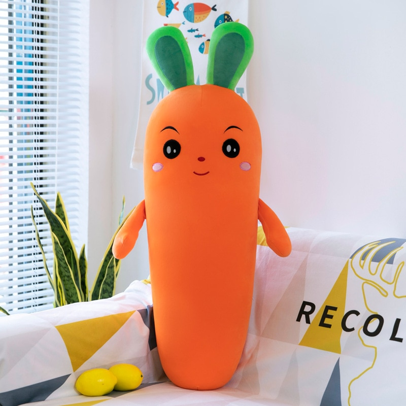 Foto 6 pulgar | Almohada Deportiva De Algodón De Peluche Con Forma De Zanahoria Para Bajar De Peso - Venta Internacional.