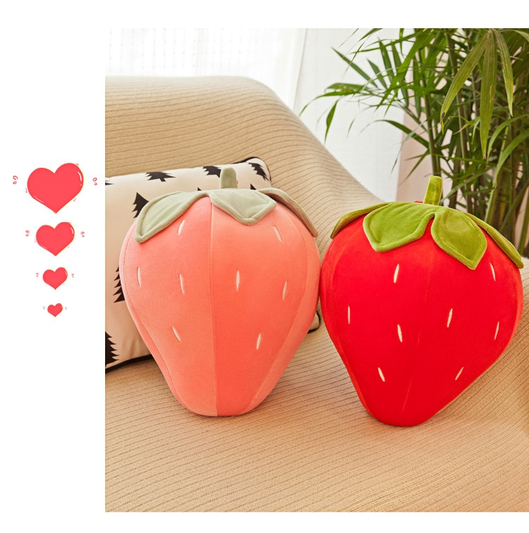 Foto 4 pulgar | Almohada De Felpa League Of Loveliness Lol Strawberry 50 Cm - Venta Internacional.