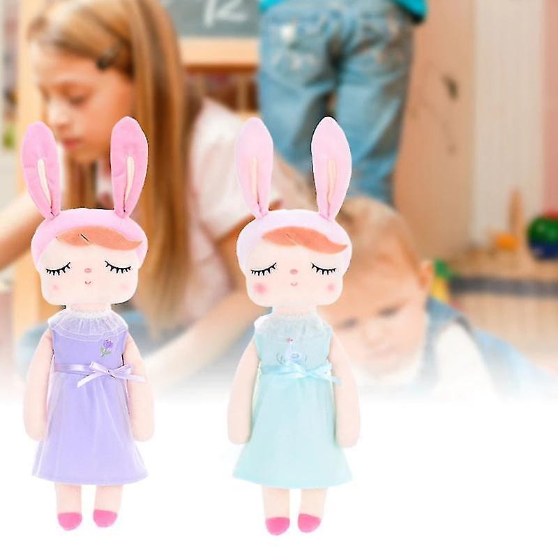 Foto 5 pulgar | Vestido De Peluche Con Orejas Rosas De Terciopelo Suave De Cristal, 43 Cm - Venta Internacional.
