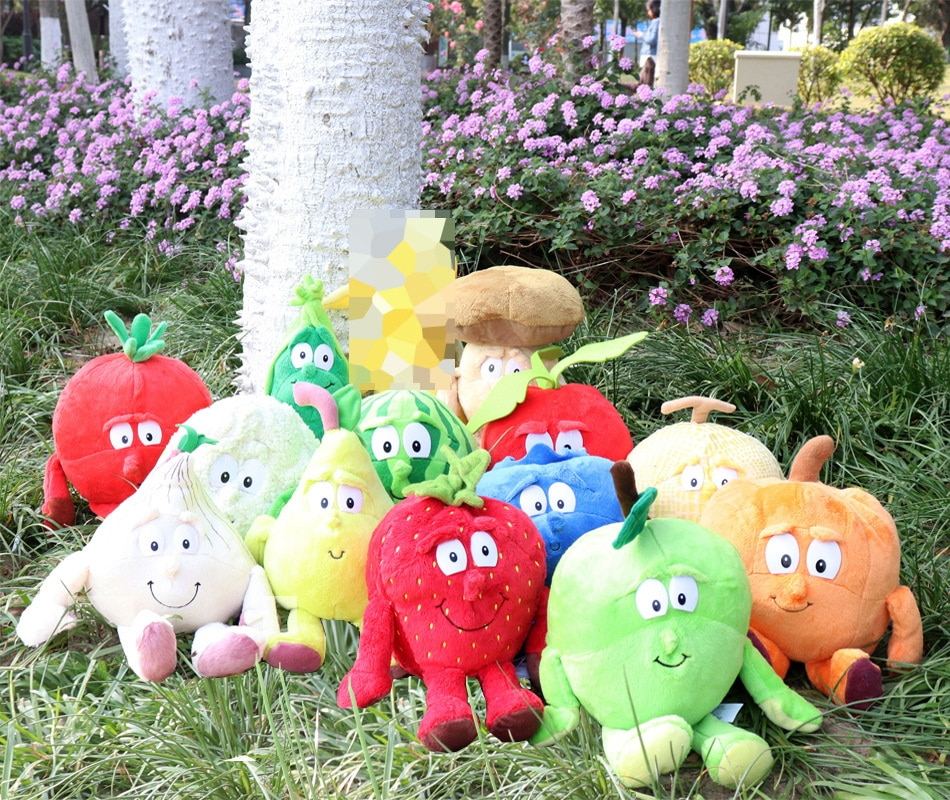 Foto 3 pulgar | Muñeca De Peluche Love Thank You Kawaii Con Dibujos Animados De Frutas Y Verduras - Venta Internacional.