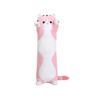 Foto 1 | Peluche De Peluche Con Forma De Gato, 70 Cm De Largo, Diseño Suave Y Creativo - Venta Internacional.